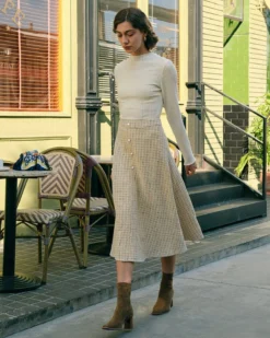 The Pearl Button High Waisted Tweed Skirt 9 The Pearl Button High Waisted Tweed Skirt -Deals Dress N Swimwear Store the pearl button tweed skirt bottoms v5lvvv 656359