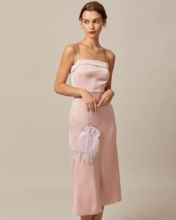 The Pink Bodycon Satin Cami Midi Dress 11 The Pink Bodycon Satin Cami Midi Dress -Deals Dress N Swimwear Store the pink sleeveless satin midi dress dresses 83zt2j 791580
