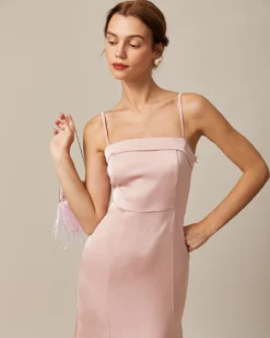 The Pink Bodycon Satin Cami Midi Dress 10 The Pink Bodycon Satin Cami Midi Dress -Deals Dress N Swimwear Store the pink sleeveless satin midi dress dresses 9hmv7w 184804