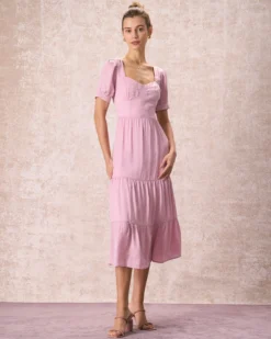The Pink Sweetheart Neck Ruched Midi Dress 12 The Pink Sweetheart Neck Ruched Midi Dress -Deals Dress N Swimwear Store the pink sweetheart neck midi dress dresses q6nxcl