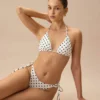 The Polka Dot Triangle Bikini Top