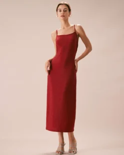 The Red Lurex Twist Back Slip Maxi Dress -Deals Dress N Swimwear Store the red lurex twist back maxi dress red dresses ahhh3n