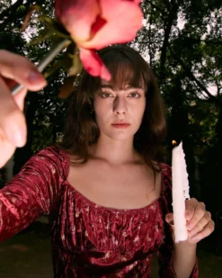 The Red Square Neck Floral Velvet Midi Dress -Deals Dress N Swimwear Store the red square neck velvet midi dress dresses gwda4f 298680