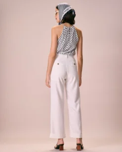 The Black Ruched Striped Halter Top -Deals Dress N Swimwear Store the ruched striped halter top tops sq8l6s