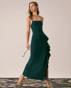 The Green Ruffle Cross Back Strap Maxi Dress -Deals Dress N Swimwear Store the ruffle cross back dress dresses qq4wcn 9ec18972 0553 4554 bd03 33f82e8c3e67