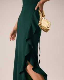 The Green Ruffle Cross Back Strap Maxi Dress -Deals Dress N Swimwear Store the ruffle cross back dress dresses zg8eng cd3b8963 a41d 4002 b758 ae40dea28767