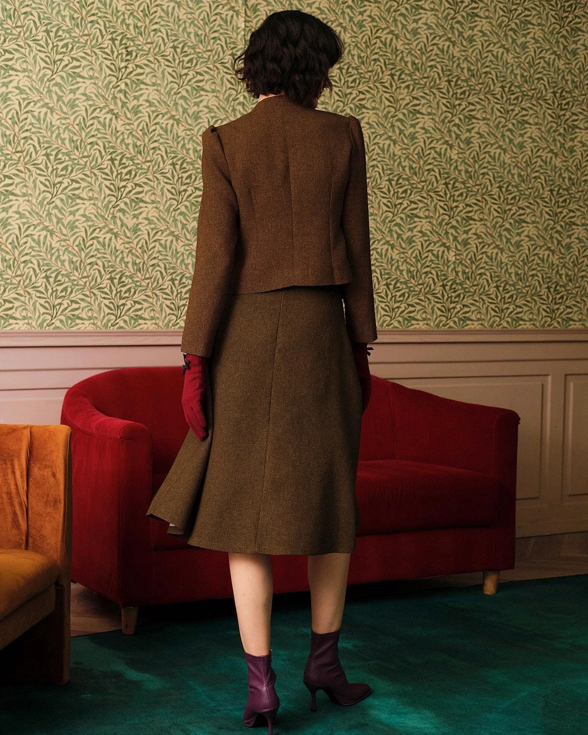 The Solid Retro Single-breasted Tweed Jacket 7 The Solid Retro Single-breasted Tweed Jacket - Image 7