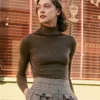 The Solid Turtleneck Ribbed Sweater