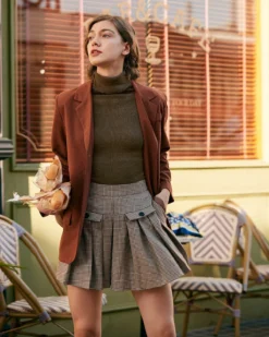 The Solid Turtleneck Ribbed Sweater -Deals Dress N Swimwear Store the solid high neck knit top tops vr49zn