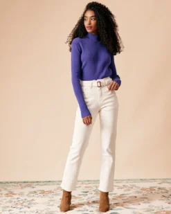 The Solid Mock Neck Slim Fit Knit Top 8 The Solid Mock Neck Slim Fit Knit Top -Deals Dress N Swimwear Store the solid mock neck knit top tops xztd3e