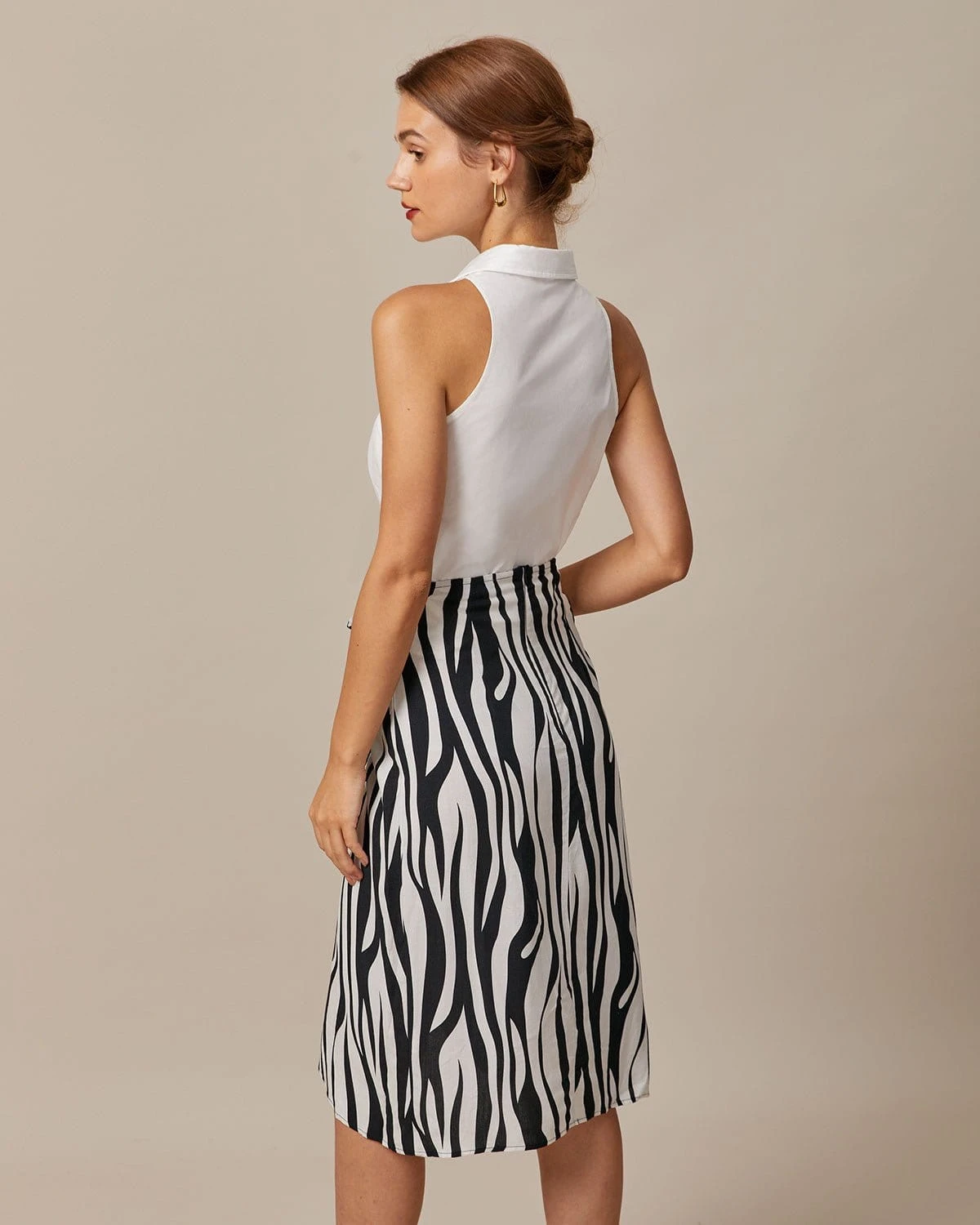 The White Collared Button Up Sleeveless Shirt 4 The White Collared Button Up Sleeveless Shirt - Image 4