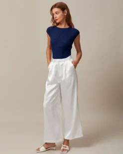 The Blue Boat Neck Ribbed Cap Sleeve Knit Tee -Deals Dress N Swimwear Store the solid slim ribbed tee tops phouj2 6f988558 b0d1 41a1 a154 e9b17498e30b 836293