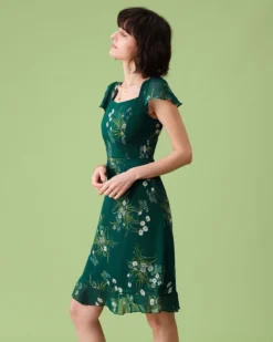 The Square Neck Backless Floral Midi Dress 9 The Square Neck Backless Floral Midi Dress -Deals Dress N Swimwear Store the square neck backless midi dress dresses 2mt5wu 946769