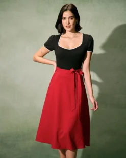 The Black Square Neck Lace Trim Tee -Deals Dress N Swimwear Store the square neck lace trim tee tops x8qtvf