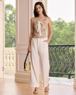 The Khaki Square Neck Lace-Up Floral Tank Top -Deals Dress N Swimwear Store the square neck lace up floral tank top tops o0od6s