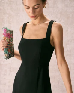 The Black Square Neck Sheath Midi Dress -Deals Dress N Swimwear Store the square neck sheath dress dresses dz5bni