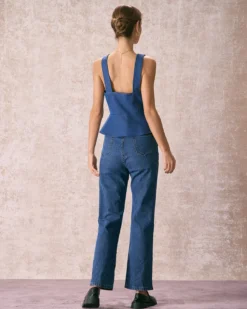 The Blue Sweetheart Neck Lace-Up Tank Top 11 The Blue Sweetheart Neck Lace-Up Tank Top -Deals Dress N Swimwear Store the sweetheart neck lace up tank top tops ctmnxr