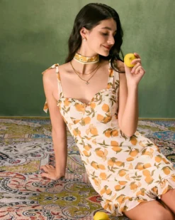 The Yellow Sweetheart Neck Lemon Mini Dress 11 The Yellow Sweetheart Neck Lemon Mini Dress -Deals Dress N Swimwear Store the sweetheart neck lemon mini dress dresses renouk