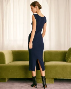 The Navy Sweetheart Neck Sweater Midi Dress 9 The Navy Sweetheart Neck Sweater Midi Dress -Deals Dress N Swimwear Store the sweetheart neck sweater dress dresses 4wwkvy