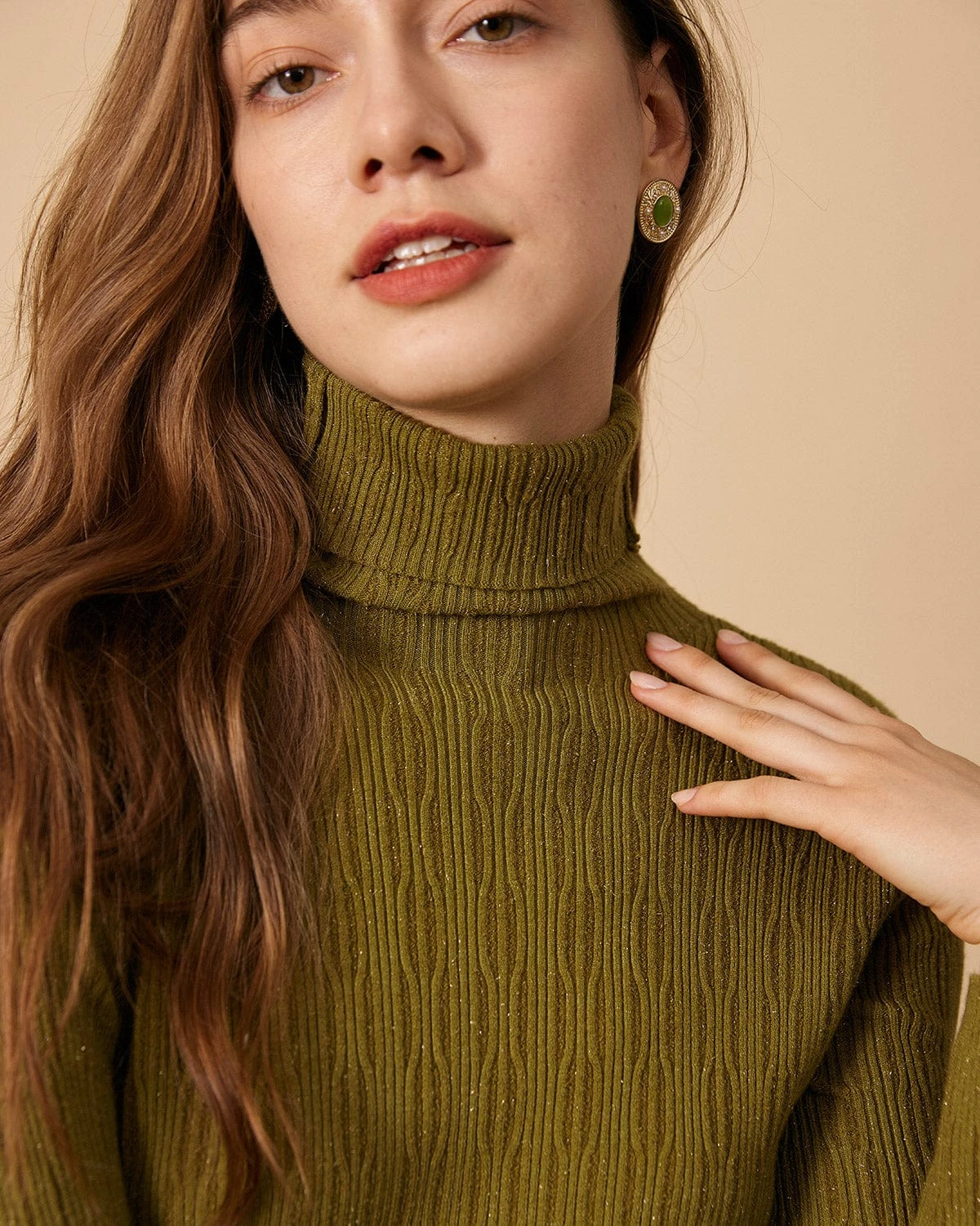 The Solid Textured Turtleneck Knitted Top 8 The Solid Textured Turtleneck Knitted Top - Image 8