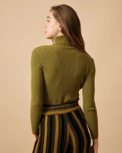 The Solid Textured Turtleneck Knit Top -Deals Dress N Swimwear Store the textured turtleneck knit top tops t4w1sw