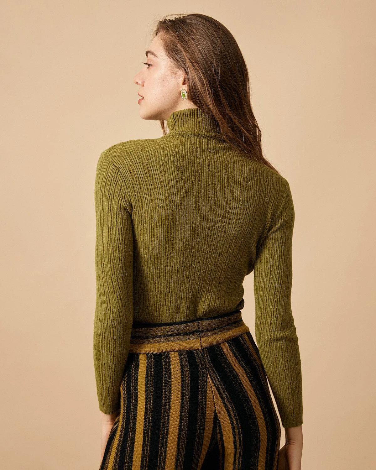 The Solid Textured Turtleneck Knitted Top 11 The Solid Textured Turtleneck Knitted Top - Image 11