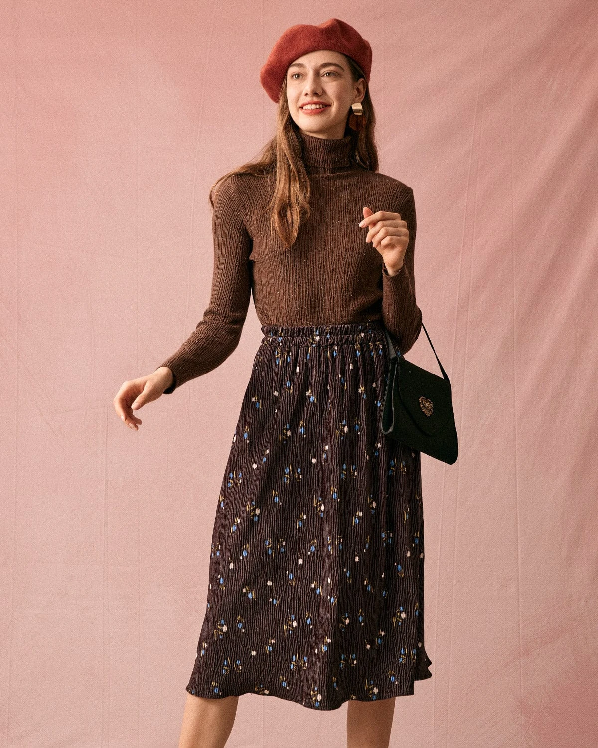 The Solid Textured Turtleneck Knitted Top 3 The Solid Textured Turtleneck Knitted Top - Image 3