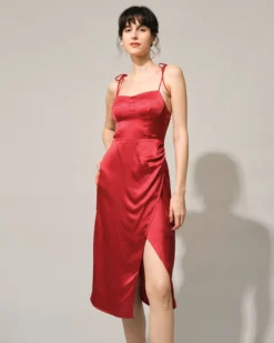 The Solid Sweetheart Neck Tie Shoulder Slit Midi Dress -Deals Dress N Swimwear Store the tie shoulder slit midi dress dresses fwwzwr ba146cf3 7cb9 4555 8517 b792caa6dab8 621349