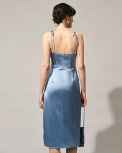 The Solid Sweetheart Neck Tie Shoulder Slit Midi Dress -Deals Dress N Swimwear Store the tie shoulder slit midi dress dresses njahfw 12900381 dfc3 4e5f ac1d 949c29e58a0e 197702