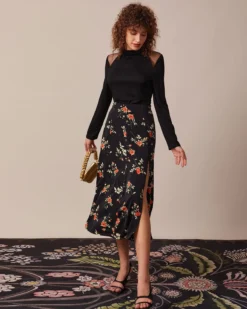 The Black Turtleneck Sheer Splicing Tee -Deals Dress N Swimwear Store the turtleneck sheer splicing top tops 4gahtv 300593