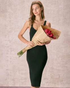 The Black V Neck Bodycon Knit Midi Dress 7 The Black V Neck Bodycon Knit Midi Dress -Deals Dress N Swimwear Store the v neck bodycon sweater dress dresses anyue4