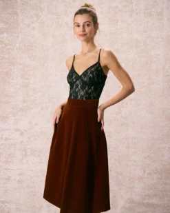 The Black V-Neck Lace Cami Top -Deals Dress N Swimwear Store the v neck lace cami top tops fnvfst