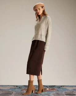 The Apricot V Neck Pointelle Ribbed Sweater -Deals Dress N Swimwear Store the v neck pointelle sweater tops hovak6 6d91b47f 949c 43ac 8329 640f52b98e9e