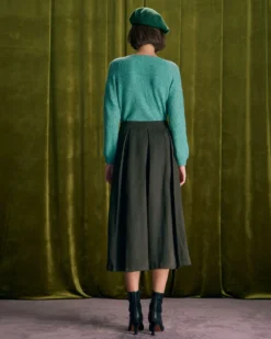 The Green V Neck Ribbed Raglan Sleeve Sweater -Deals Dress N Swimwear Store the v neck raglan sleeve sweater tops 9gqdzp