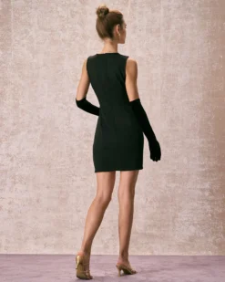 The Black V Neck Ruched Wrap Mini Dress 11 The Black V Neck Ruched Wrap Mini Dress -Deals Dress N Swimwear Store the v neck ruched wrap dress dresses qykrcp