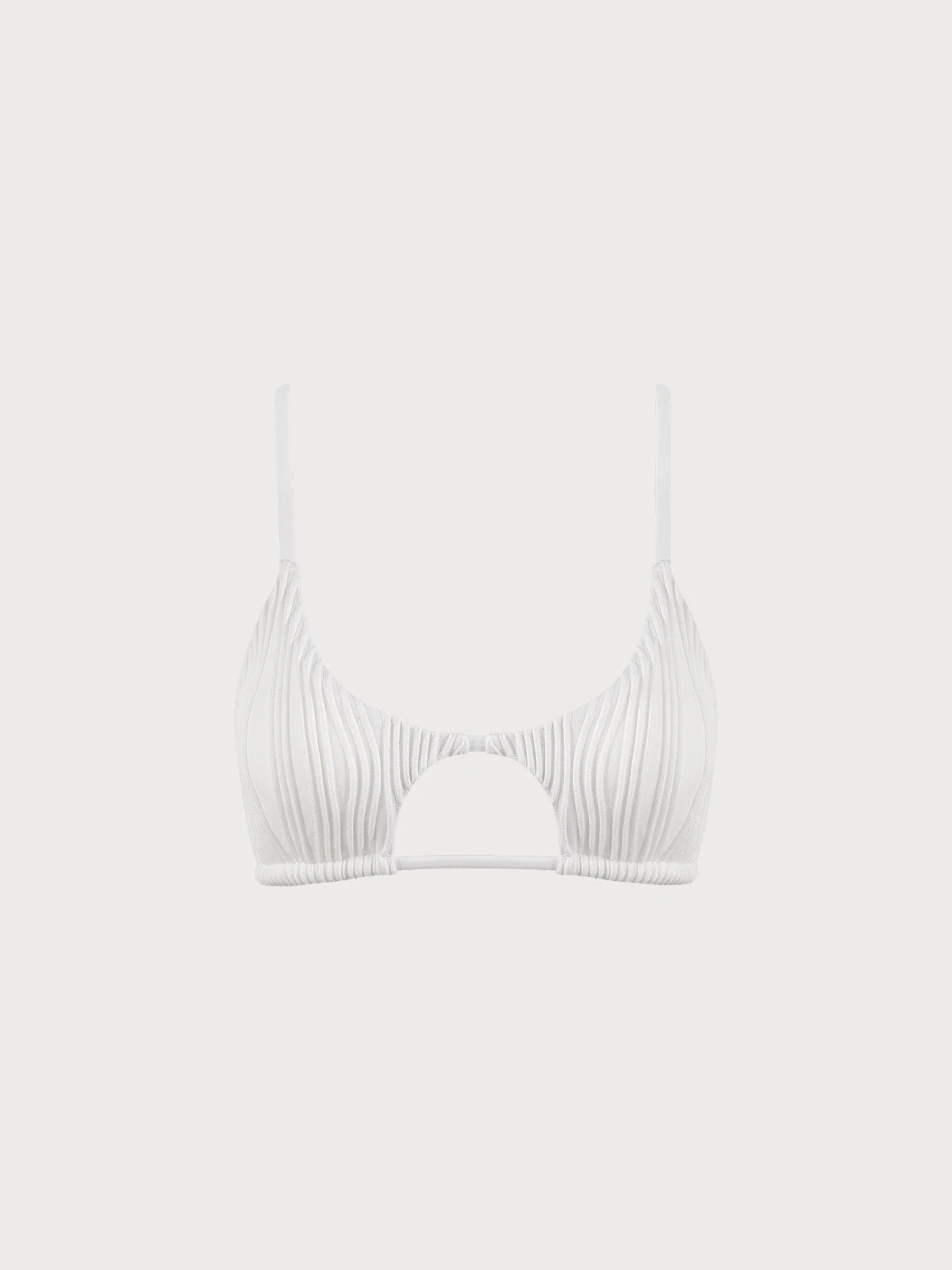 The White Water Ripple Cut-Out Bikini Top 5 The White Water Ripple Cut-Out Bikini Top - Image 5