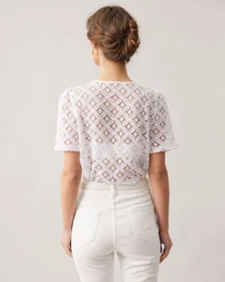 The White Lace Puff Sleeve Blouse -Deals Dress N Swimwear Store the white lace puff sleeve blouse tops jqawwd 880983