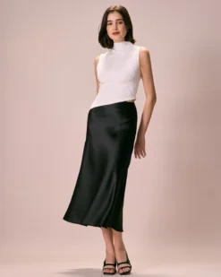 The White Mock Neck Water Ripple Asymmetrical Tank Top -Deals Dress N Swimwear Store the white mock neck water ripple tank top tops 1zjrzq