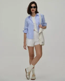 The White Lace Trim High-Waisted Shorts -Deals Dress N Swimwear Store the white solid lace trim shorts bottoms 3pvlkc