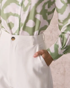 The White High Waisted Button Straight Pants 7 The White High Waisted Button Straight Pants -Deals Dress N Swimwear Store the white solid straight pants bottoms nnb7pi