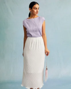 The White Water Ripple Textured Hem Midi Skirt 7 The White Water Ripple Textured Hem Midi Skirt -Deals Dress N Swimwear Store the white wave hem midi skirt bottoms ajldu1 810451